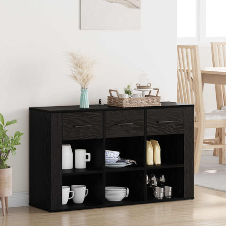 Wooden Storage Cabinet 100cm Wide With 3 Drawers - Vantage Home