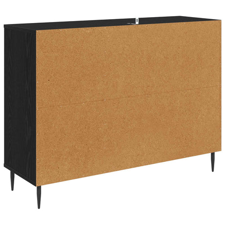 Wooden Storage Cabinet 102cm Wide With 3 Doors And Raised Feet - Kiel