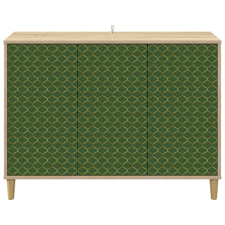 Wooden Storage Cabinet 102cm Wide With 3 Doors - Geleen