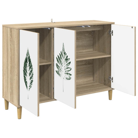 Wooden Storage Cabinet 102cm Wide With 3 Doors - Hanau