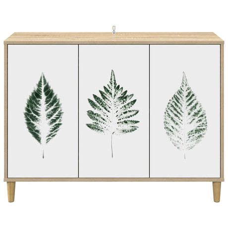Wooden Storage Cabinet 102cm Wide With 3 Doors - Hanau