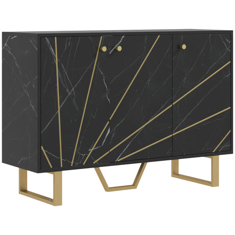 Wooden Storage Cabinet 107cm Wide With 3 Drawers - Velmora