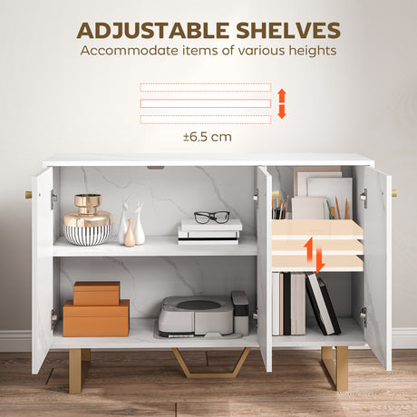 Wooden Storage Cabinet 107cm Wide With 3 Drawers - Velmora