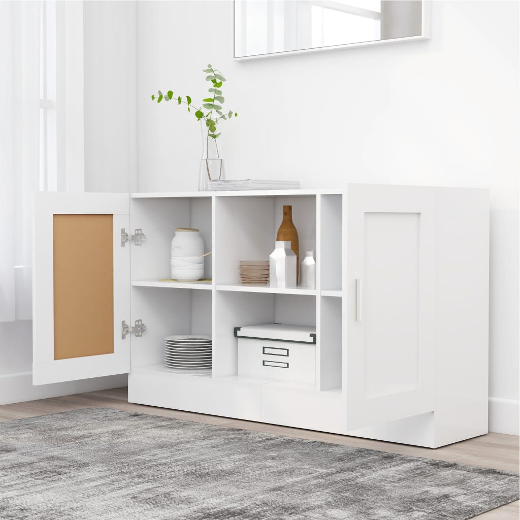 Wooden Storage Cabinet 120cm Wide With 2 Doors - Vantage Home