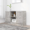 Wooden Storage Cabinet 120cm Wide With 2 Doors - Vantage Home