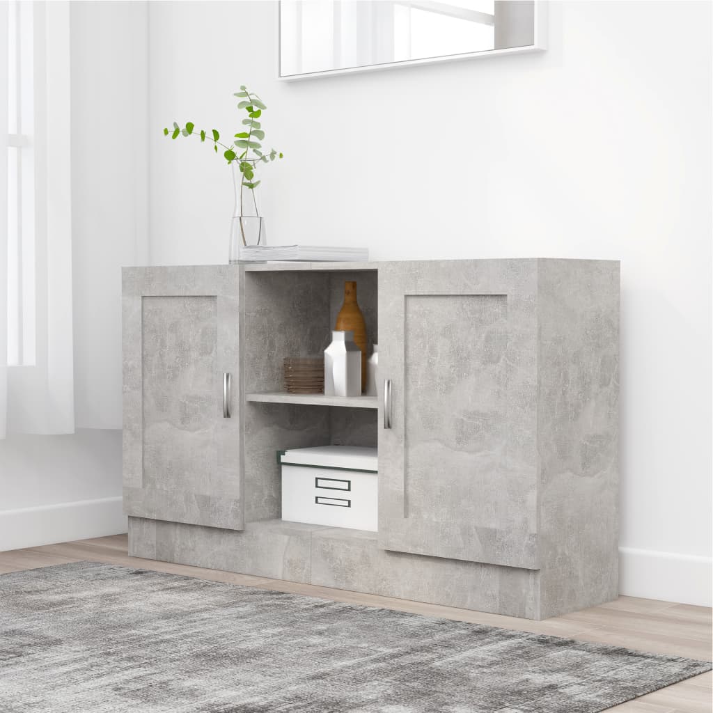 Wooden Storage Cabinet 120cm Wide With 2 Doors - Vantage Home