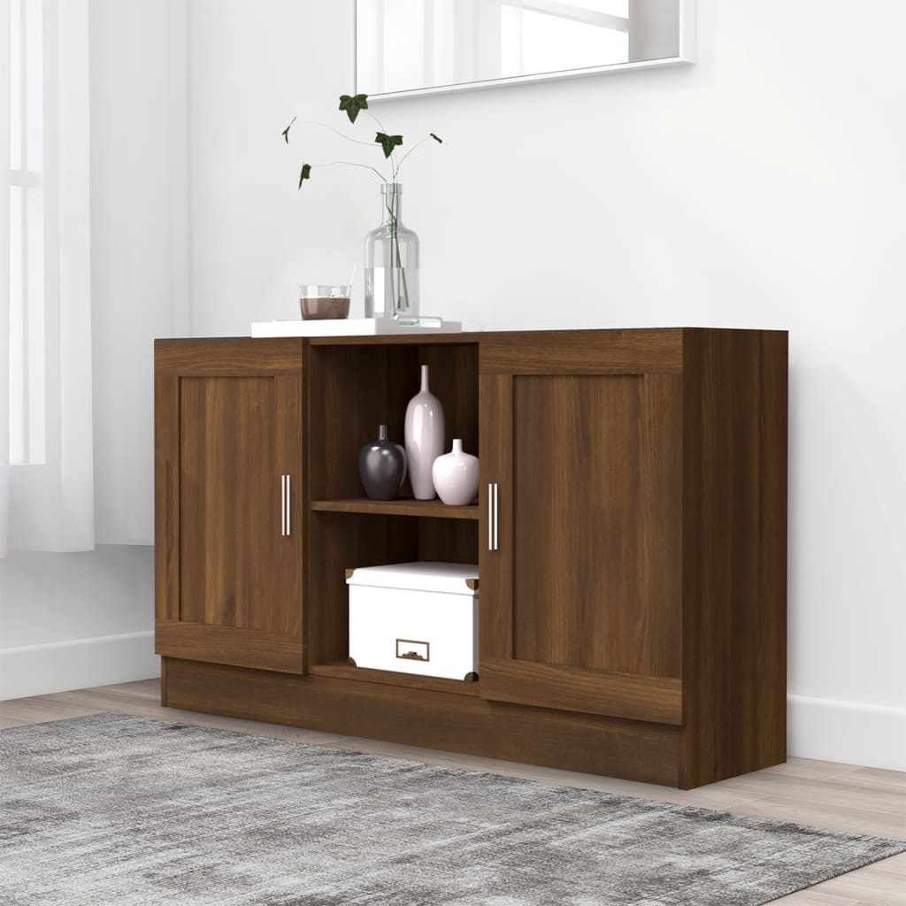 Wooden Storage Cabinet 120cm Wide With 2 Doors - Vantage Home