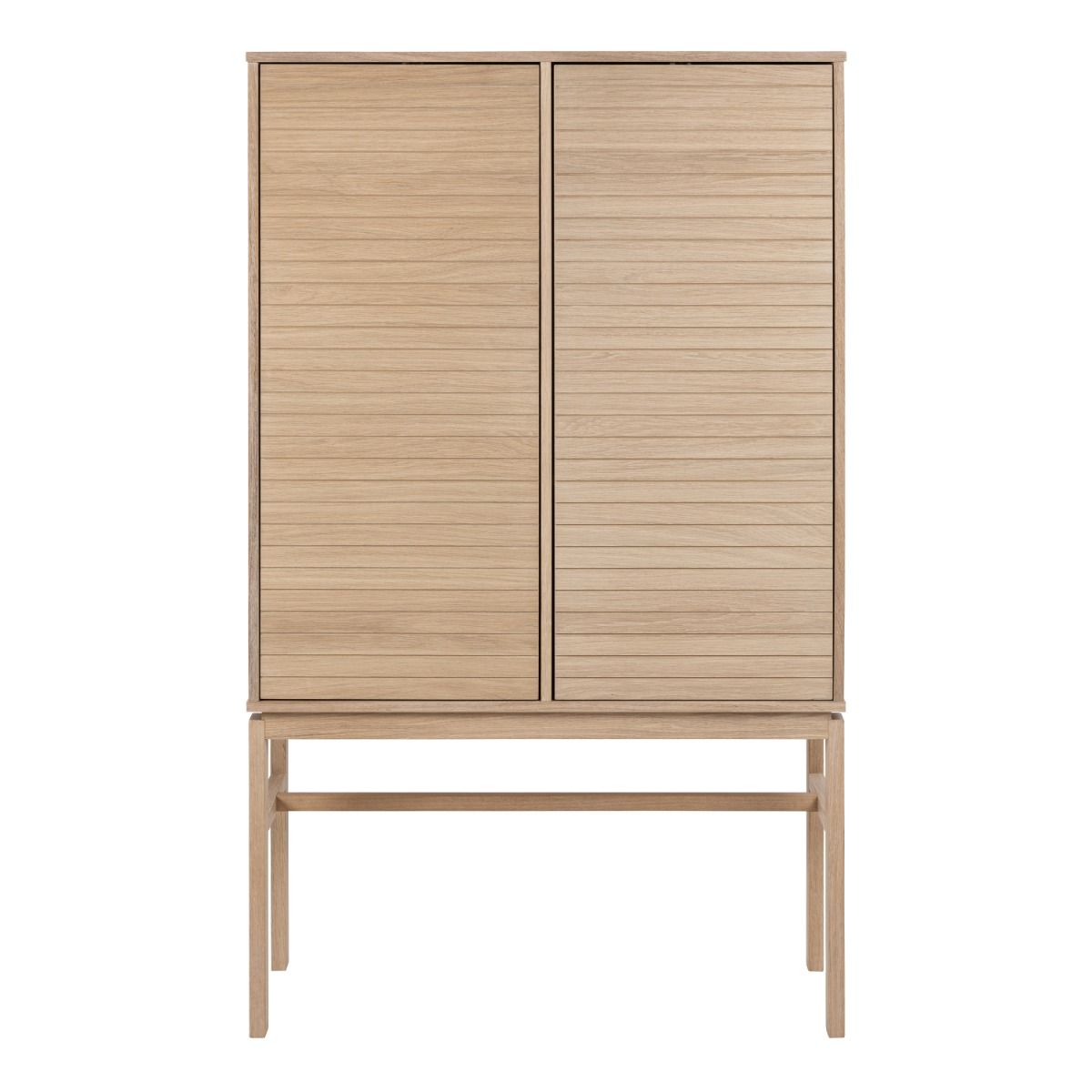 Wooden Storage Cabinet With 2 Doors And 4 Shelves - Linley