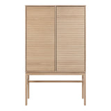 Wooden Storage Cabinet With 2 Doors And 4 Shelves - Linley
