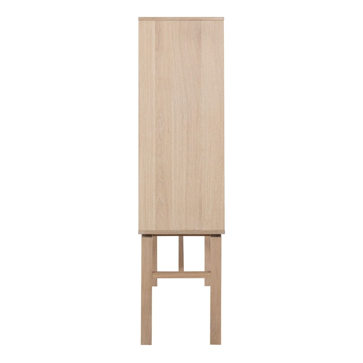 Wooden Storage Cabinet With 2 Doors And 4 Shelves - Linley