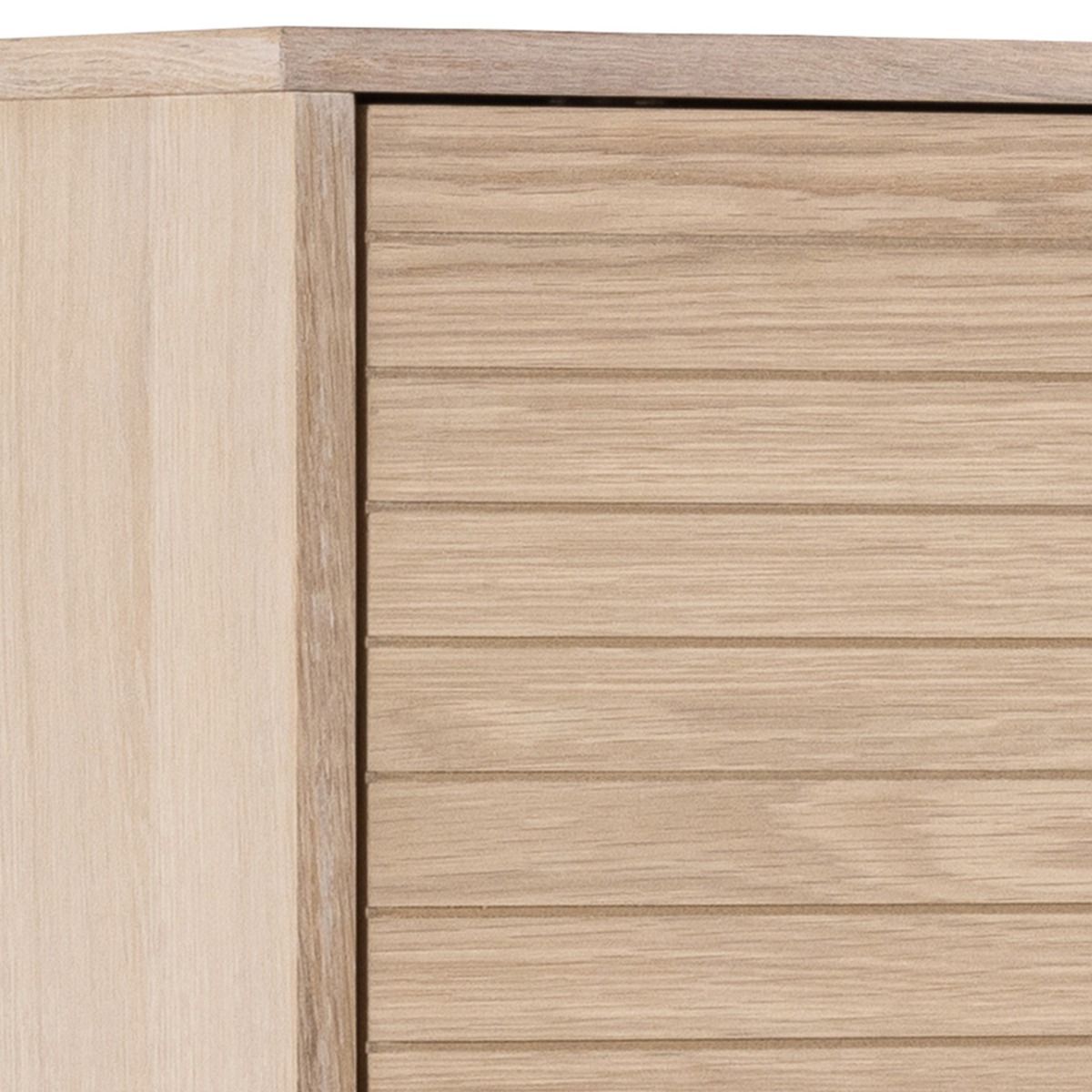 Wooden Storage Cabinet With 2 Doors And 4 Shelves - Linley