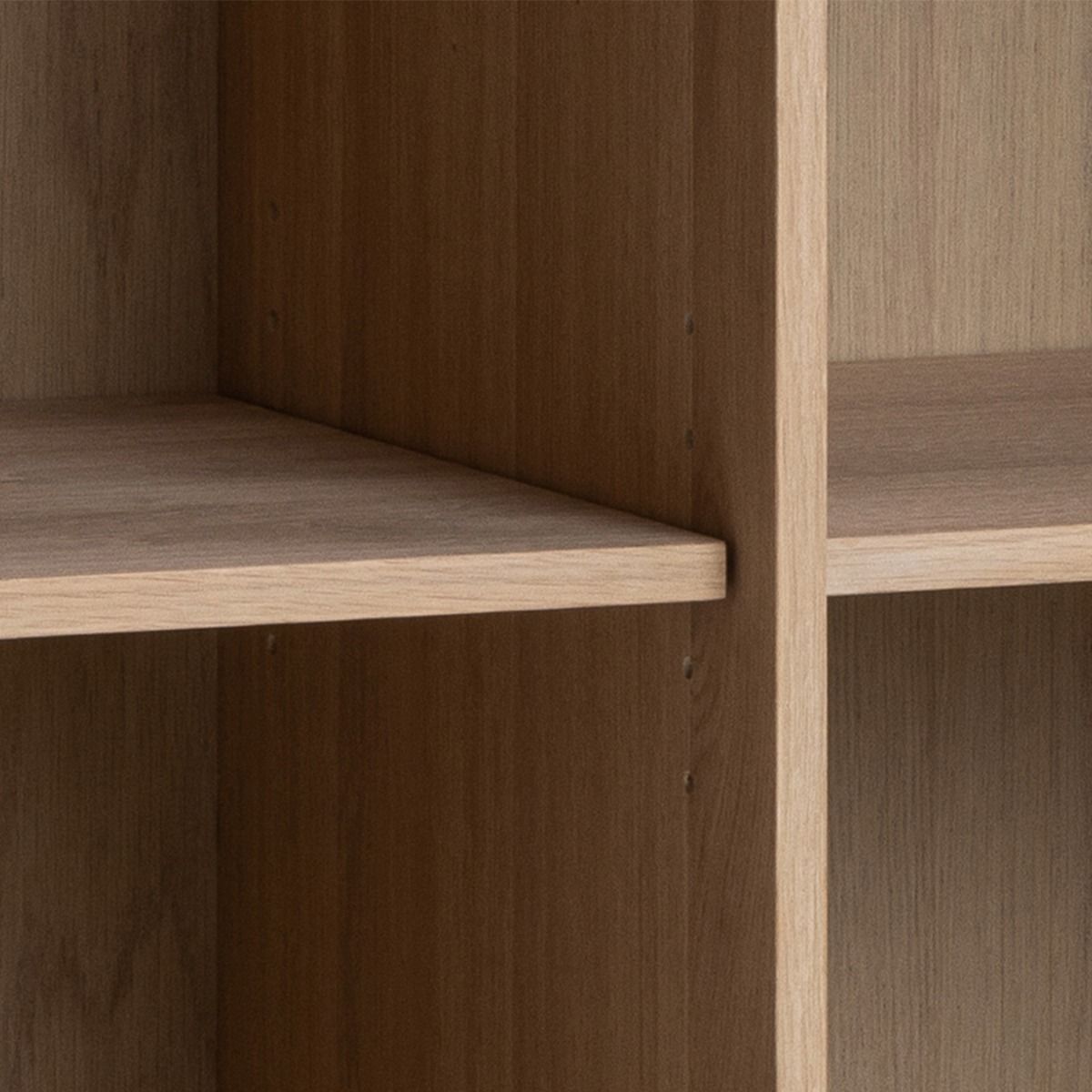 Wooden Storage Cabinet With 2 Doors And 4 Shelves - Linley