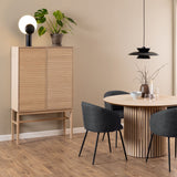 Wooden Storage Cabinet With 2 Doors And 4 Shelves - Linley