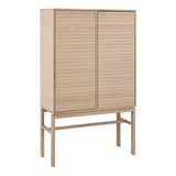 Wooden Storage Cabinet With 2 Doors And 4 Shelves - Linley
