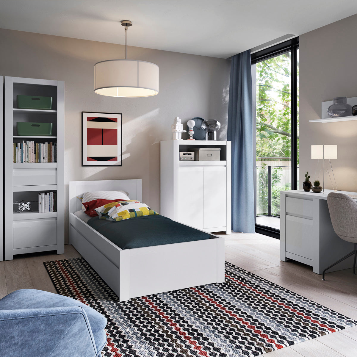 Wooden Storage Cabinet With 2 Doors - Novi