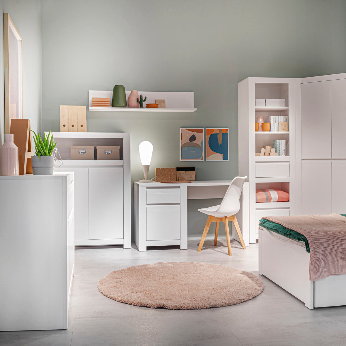 Wooden Storage Cabinet With 2 Doors - Novi