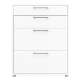 Wooden Storage Cabinet With 2 Drawers And 2 File Drawers - Prima