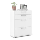Wooden Storage Cabinet With 2 Drawers And 2 File Drawers - Prima