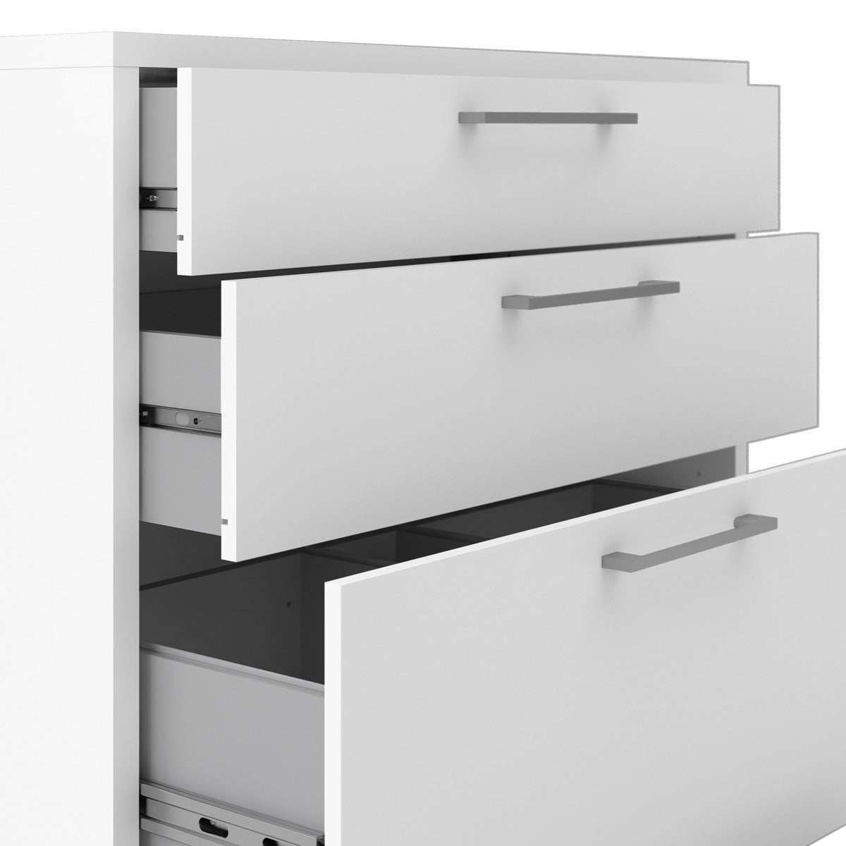 Wooden Storage Cabinet With 2 Drawers And 2 File Drawers - Prima