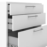 Wooden Storage Cabinet With 2 Drawers And 2 File Drawers - Prima