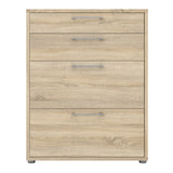 Wooden Storage Cabinet With 2 Drawers And 2 File Drawers - Prima