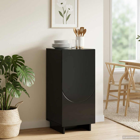 Wooden Storage Cabinet 33.5cm Wide With 1 Door - Vantage Home