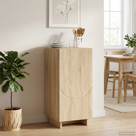 Wooden Storage Cabinet 33.5cm Wide With 1 Door - Vantage Home