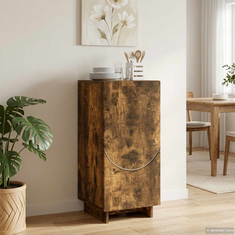 Wooden Storage Cabinet 33.5cm Wide With 1 Door - Vantage Home
