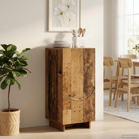 Wooden Storage Cabinet 33.5cm Wide With 1 Door - Vantage Home