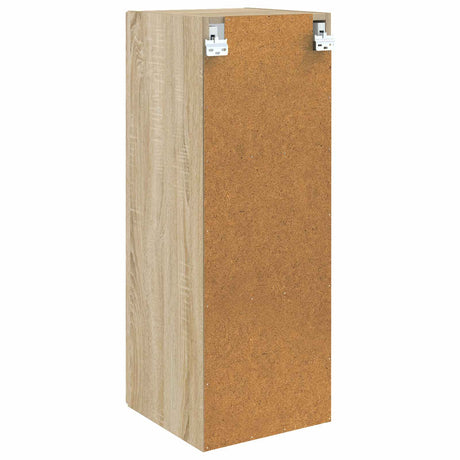 Wooden Storage Cabinet 33cm Wide Wall Hung With 1 Door - Vantage Home