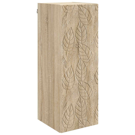 Wooden Storage Cabinet 33cm Wide Wall Hung With 1 Door - Vantage Home