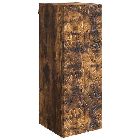 Wooden Storage Cabinet 33cm Wide Wall Hung With 1 Door - Vantage Home