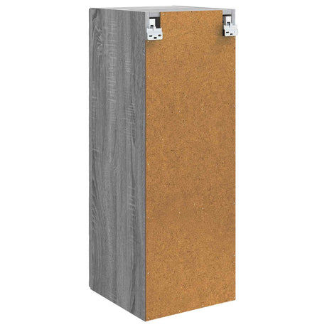 Wooden Storage Cabinet 33cm Wide Wall Hung With 1 Door - Vantage Home