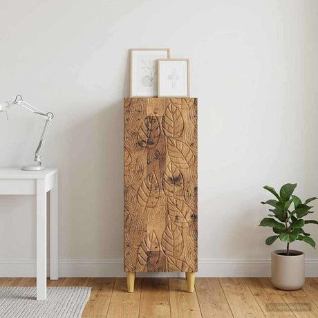 Wooden Storage Cabinet 33cm Wide With 1 Door - Vantage Home