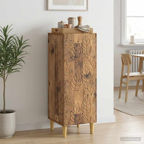 Wooden Storage Cabinet 33cm Wide With 1 Door - Vantage Home