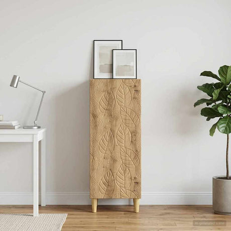 Wooden Storage Cabinet 33cm Wide With 1 Door - Vantage Home