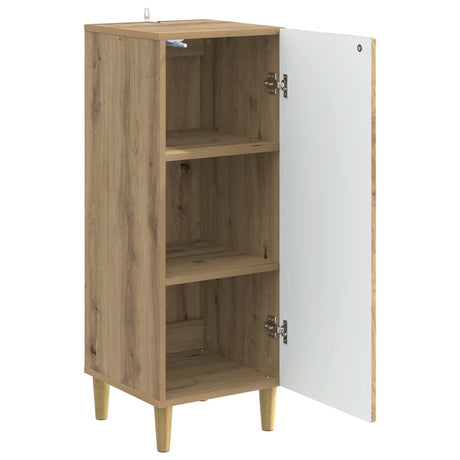 Wooden Storage Cabinet 33cm Wide With 1 Door - Vantage Home