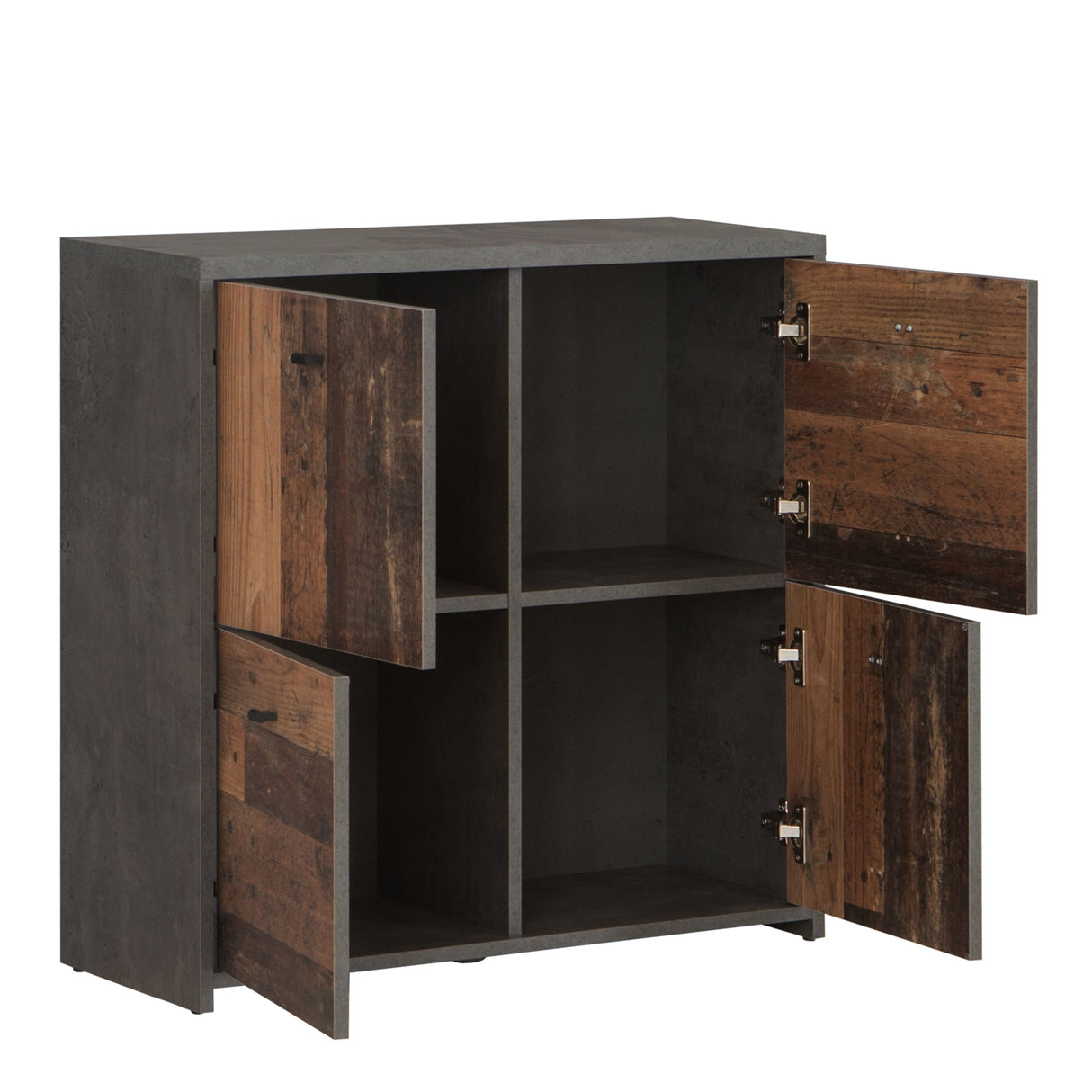 Wooden Storage Cabinet With 4 Doors - Best Chest