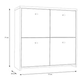 Wooden Storage Cabinet With 4 Doors - Best Chest