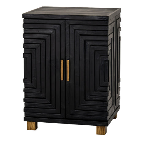 Wooden Storage Cabinet 49cm Wide With 2 Doors - Lennox