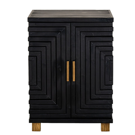 Wooden Storage Cabinet 49cm Wide With 2 Doors - Lennox