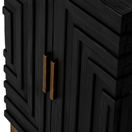Wooden Storage Cabinet 49cm Wide With 2 Doors - Lennox