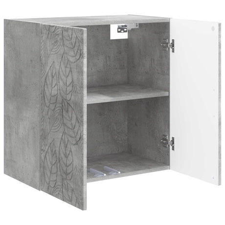 Wooden Storage Cabinet 59cm Wide Wall Hung With 2 Doors - Vantage Home