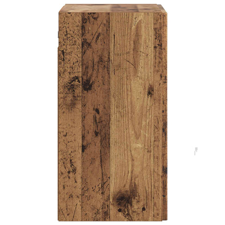 Wooden Storage Cabinet 59cm Wide Wall Hung With 2 Doors - Vantage Home
