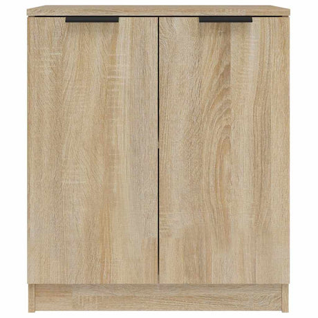 Wooden Storage Cabinet 60cm Wide With 2 Doors And Black Handle - Vantage Home
