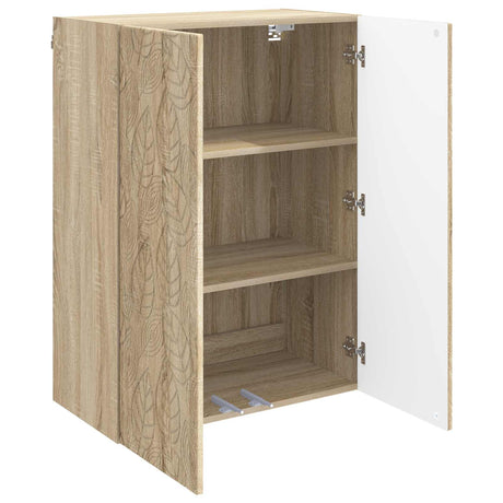 Wooden Storage Cabinet 66cm Wide Wall Hung With 2 Doors - Vantage Home
