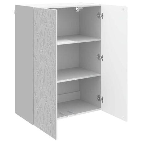 Wooden Storage Cabinet 66cm Wide Wall Hung With 2 Doors - Vantage Home