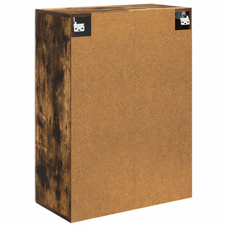 Wooden Storage Cabinet 66cm Wide Wall Hung With 2 Doors - Vantage Home