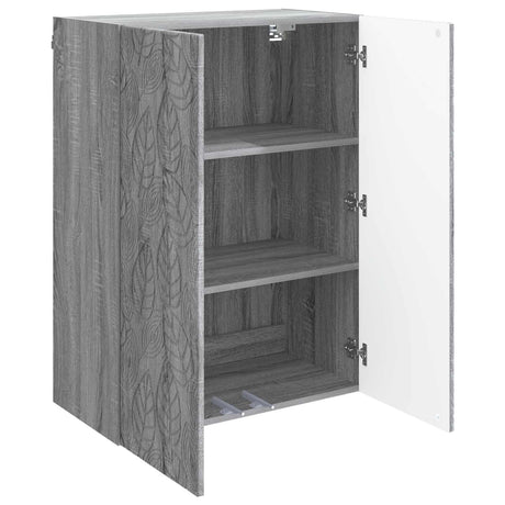 Wooden Storage Cabinet 66cm Wide Wall Hung With 2 Doors - Vantage Home