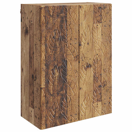 Wooden Storage Cabinet 66cm Wide Wall Hung With 2 Doors - Vantage Home